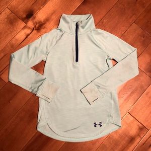 Under Amour Cold Gear Long Sleeve Half Zip Sz YSM